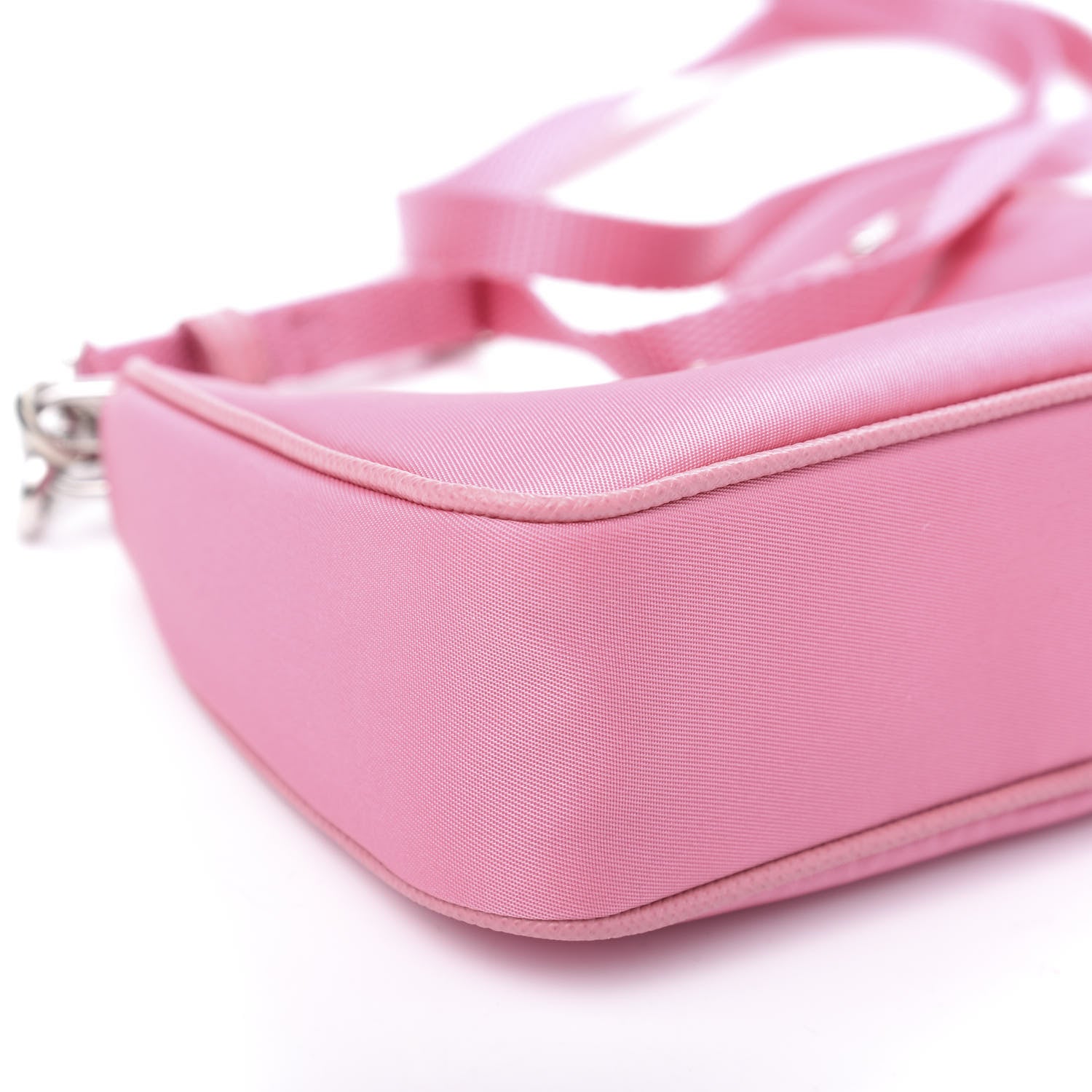 Prada Tessuto Nylon Saffiano Mini Re-Edition 2000 Shoulder Bag Begonia 7 of 10
