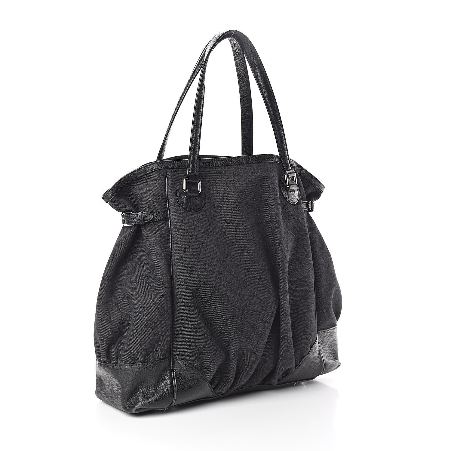 Gucci Monogram Full Moon Tote Black 3 of 9