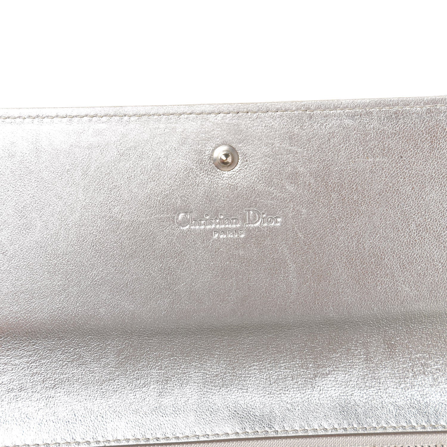 Christian Dior Metallic Patent Ultimate Wristlet Argent 7 of 11