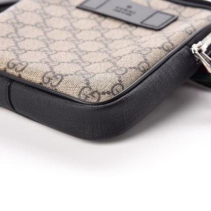 Gucci GG Supreme Monogram Web Belt Bag Black 11 of 13