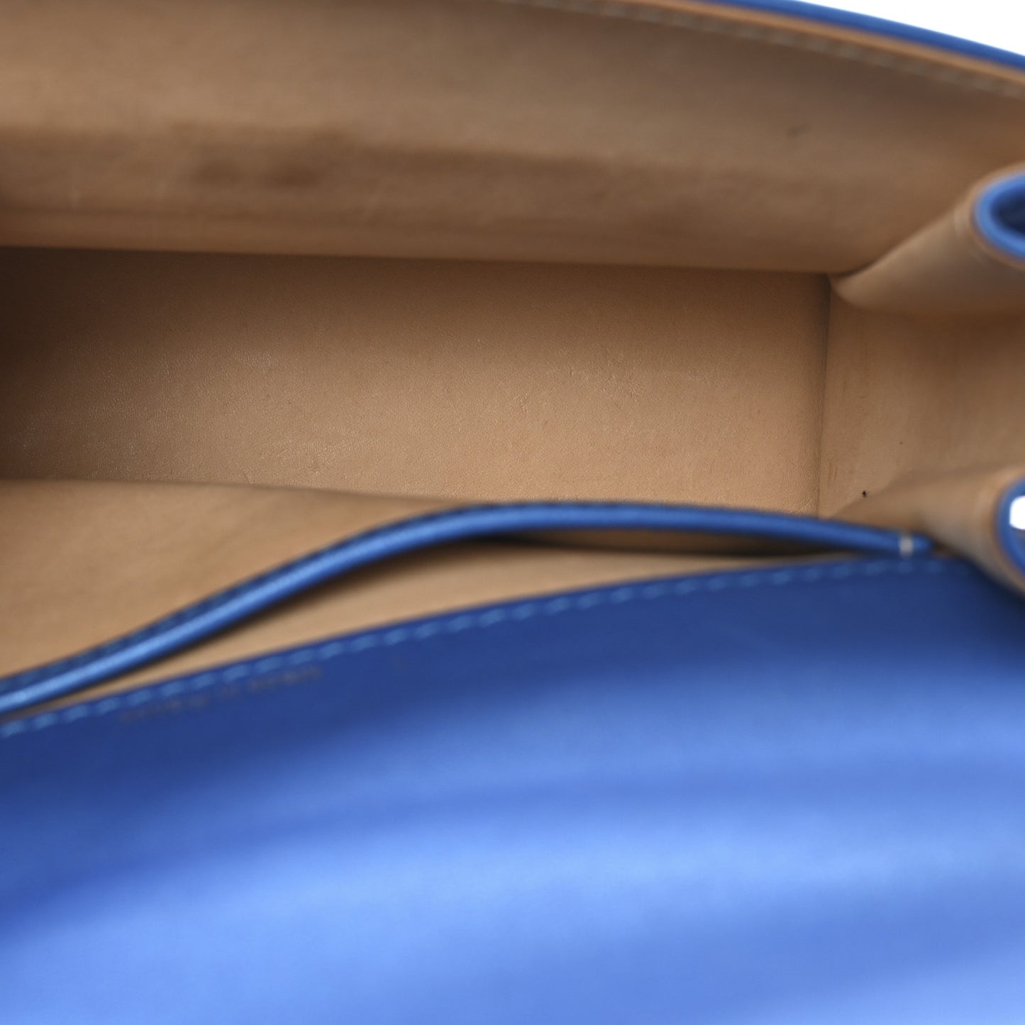 Metallic Calfskin Mini Tempete Satchel Satin Electric