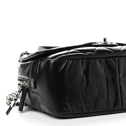 Chanel Aged Calfskin Quilted Small Express Bowling Bag Black 5 of 8