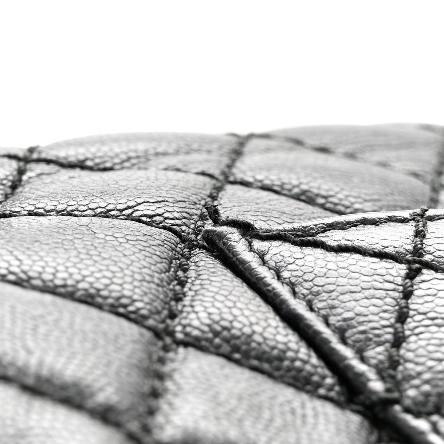 Caviar Quilted Small Coco Handle Flap Black