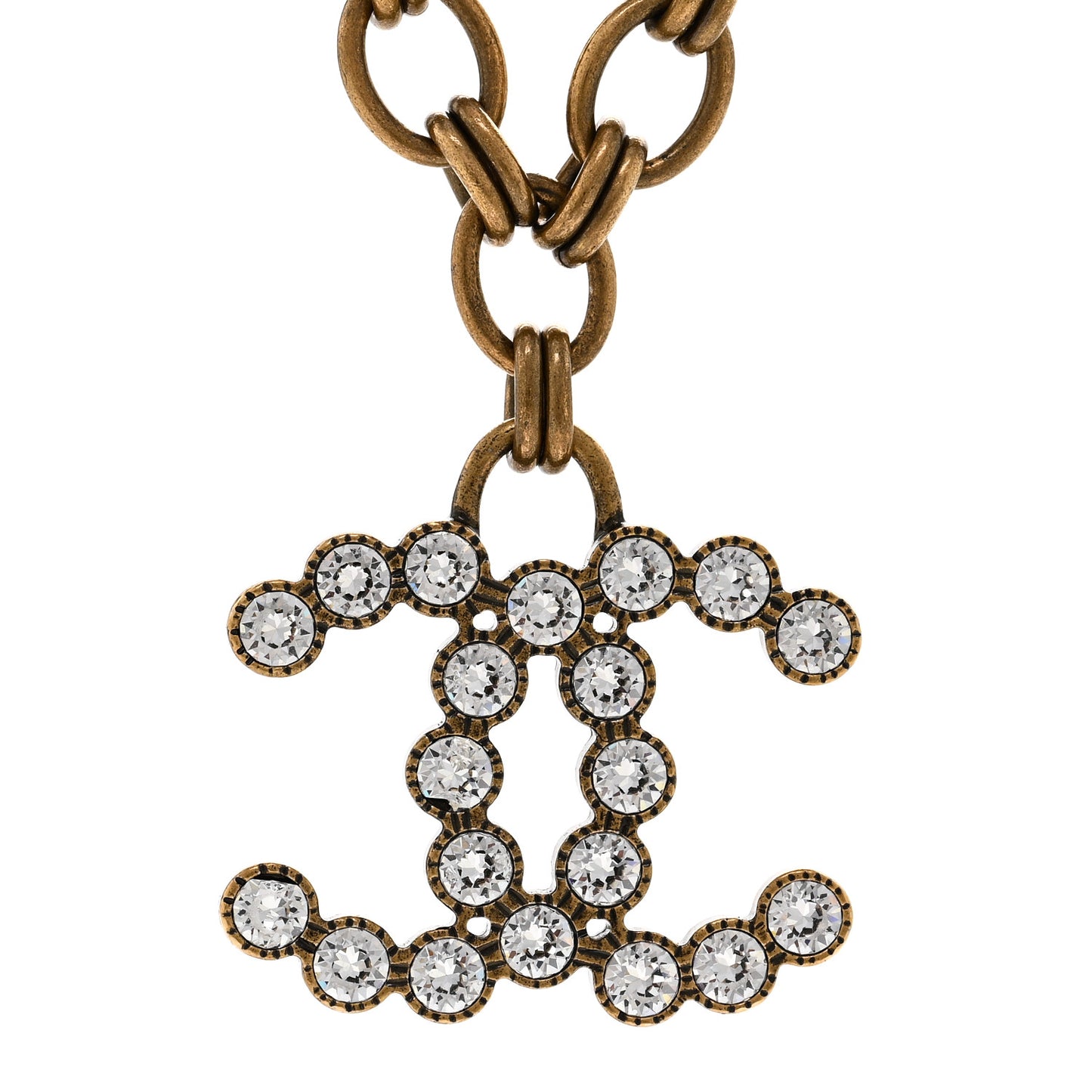Crystal CC City Of Lights Necklace Gold
