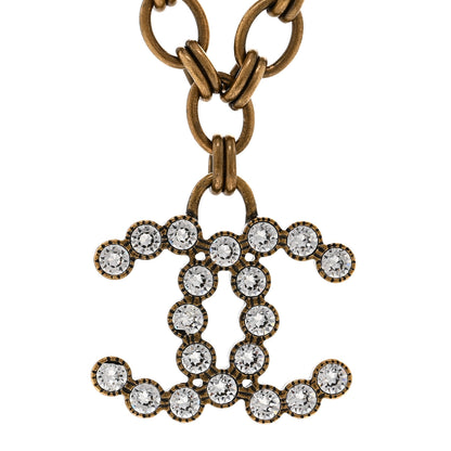Chanel Crystal CC City Of Lights Necklace Gold 4 of 6