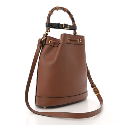 Gucci Softy Wonka Textured Dollar Calfskin Small Diana Bucket Bag Cuir Black 3 of 13