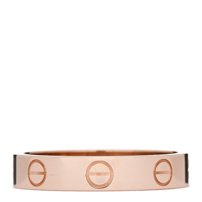 Cartier 18K Pink Gold 3.5mm LOVE Wedding Band Ring 53 6.5 3 of 5