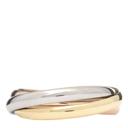 Cartier 18K Pink Yellow White Gold Small Trinity Ring 55 7.25 1 of 6