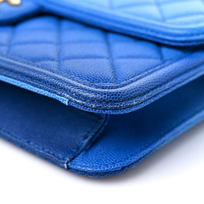 Chanel Caviar Quilted Medium Sunset On The Sea Flap Blue 9 of 15