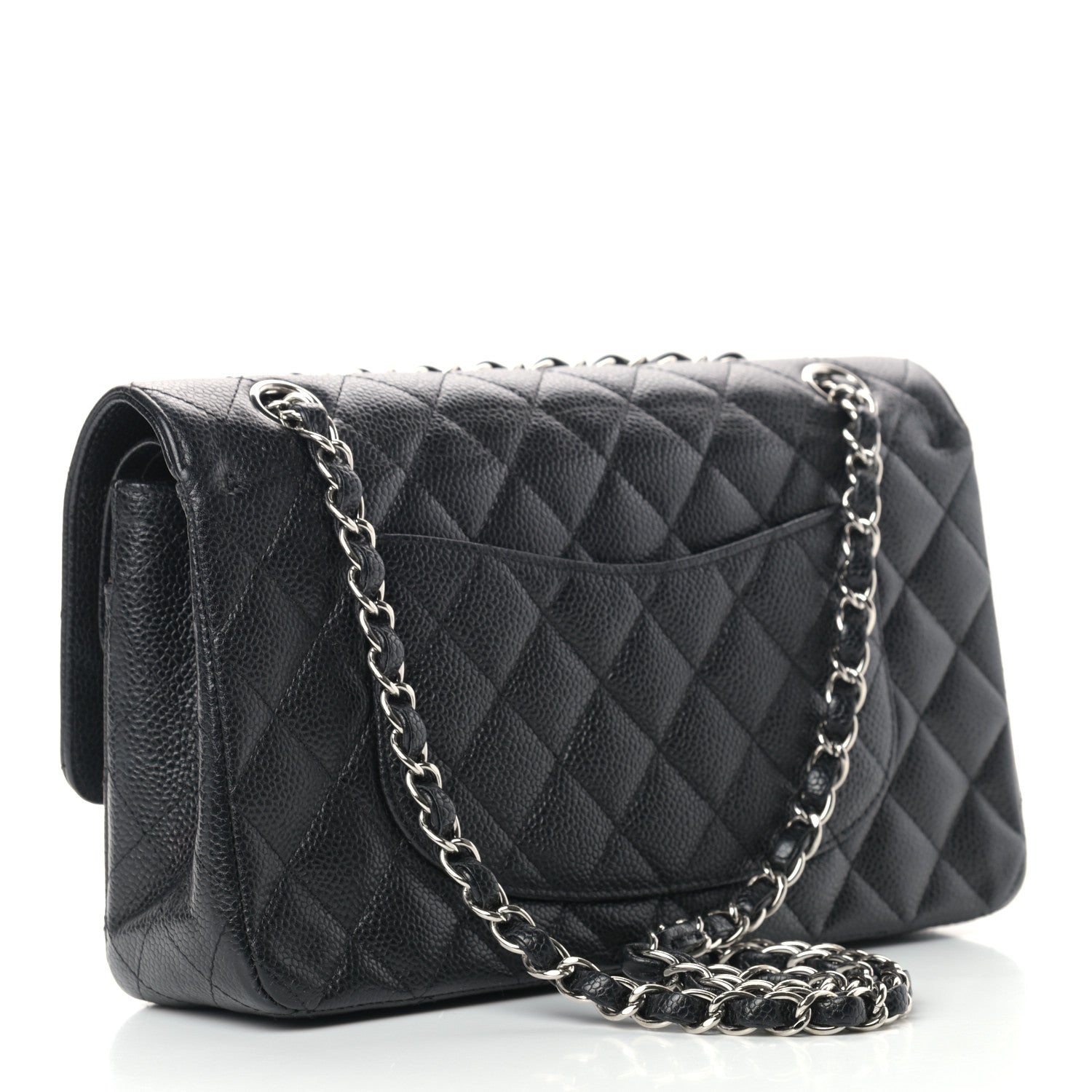 Chanel Caviar Quilted Medium Double Flap Black 3 of 14