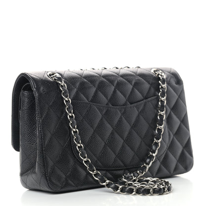 Chanel Caviar Quilted Medium Double Flap Black 3 of 14