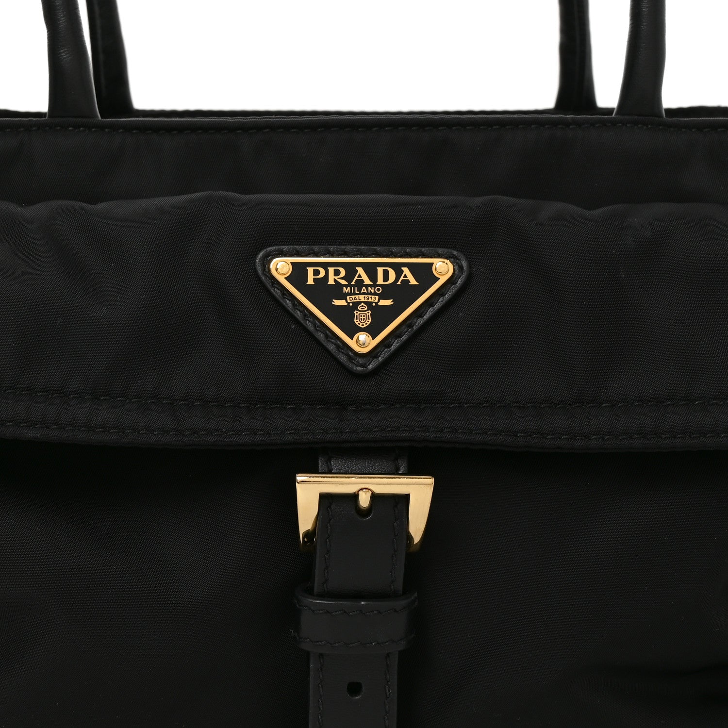 Prada Re-Nylon Triangle Medium Explore Tote Black 7 of 9