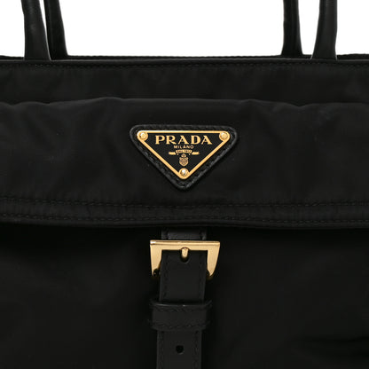 Prada Re-Nylon Triangle Medium Explore Tote Black 7 of 9