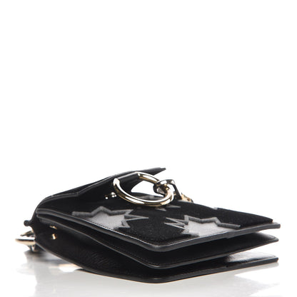 Chloe Velvet Calfskin Star Mini Faye Bracelet Bag Black 4 of 6