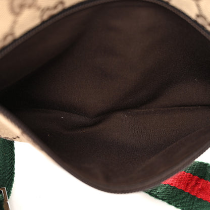 Gucci GG Monogram Web Double Pocket Belt Bag Dark Brown 5 of 10
