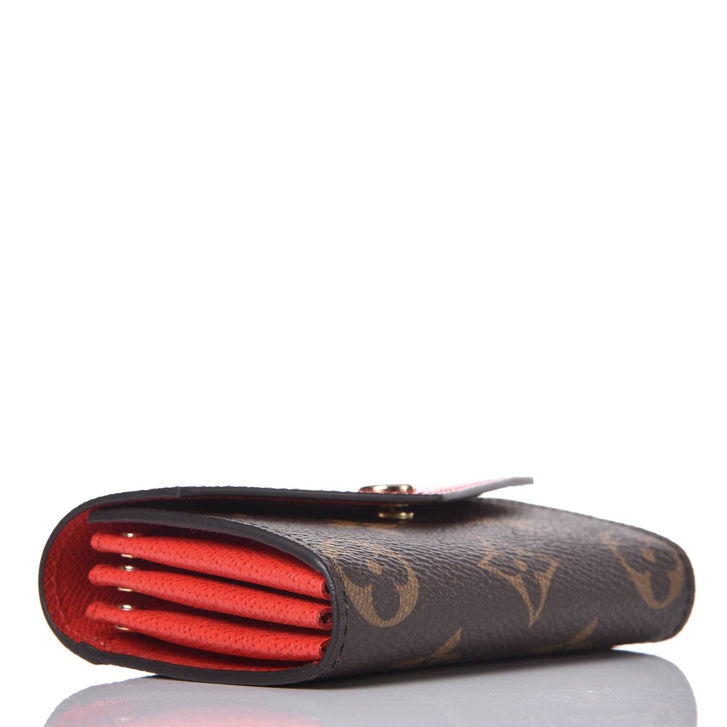 Monogram Sarah Multicartes Coquelicot