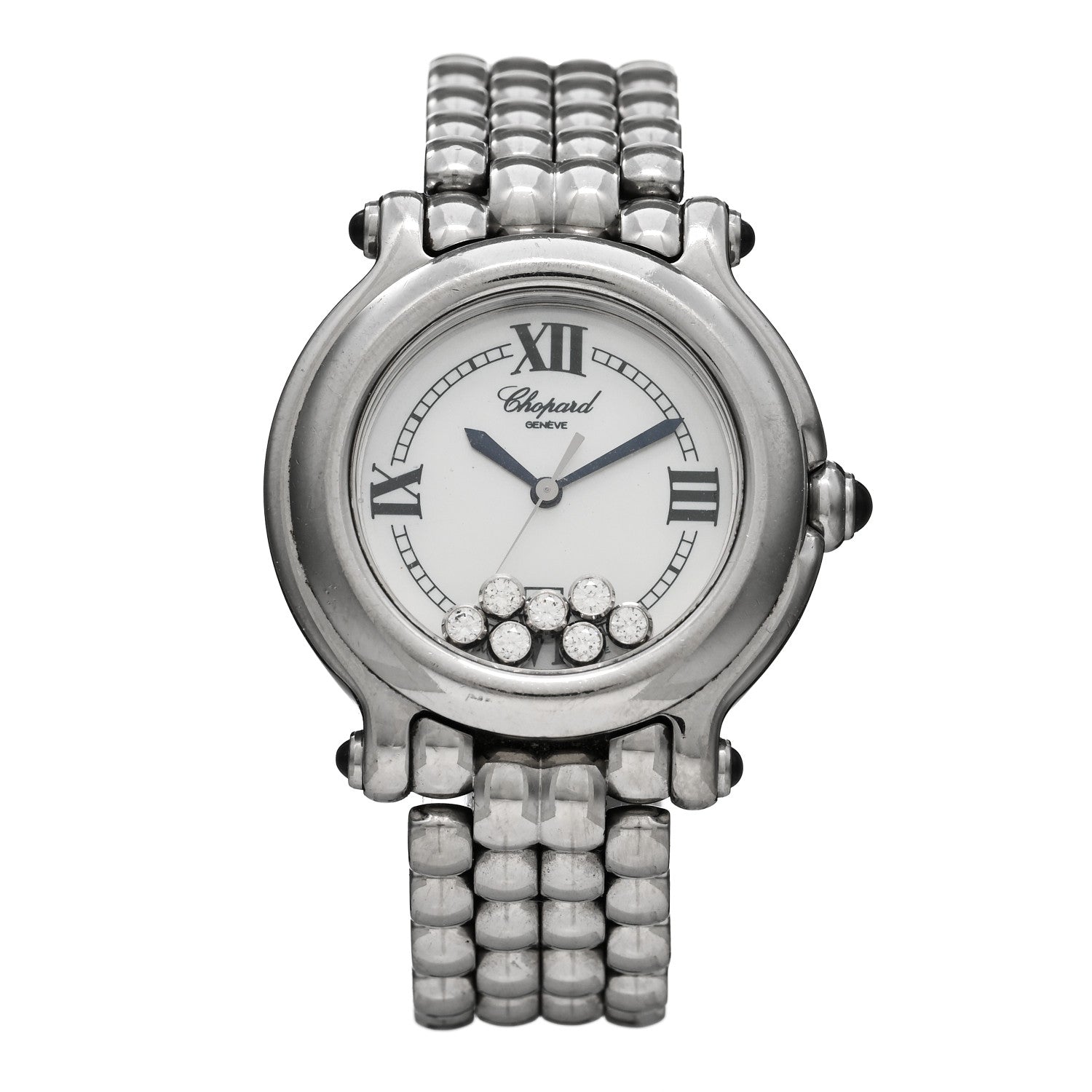 Chopard Stainless Steel 7 Diamond 32mm Happy Sport Quartz Watch 1 of 4