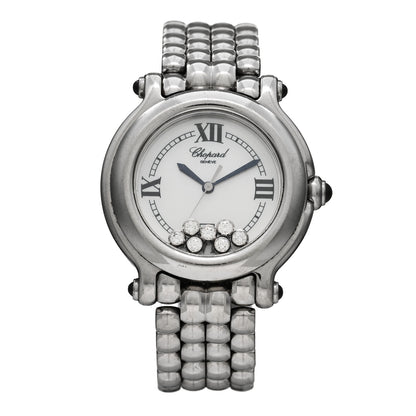 Chopard Stainless Steel 7 Diamond 32mm Happy Sport Quartz Watch 1 of 4