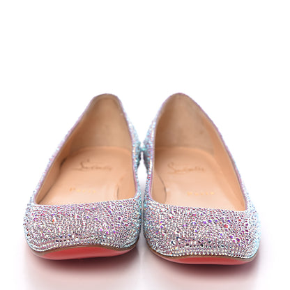 Christian Louboutin Suede Burma Strass Gozul Flats 36 Aurora Boreale 2 of 8