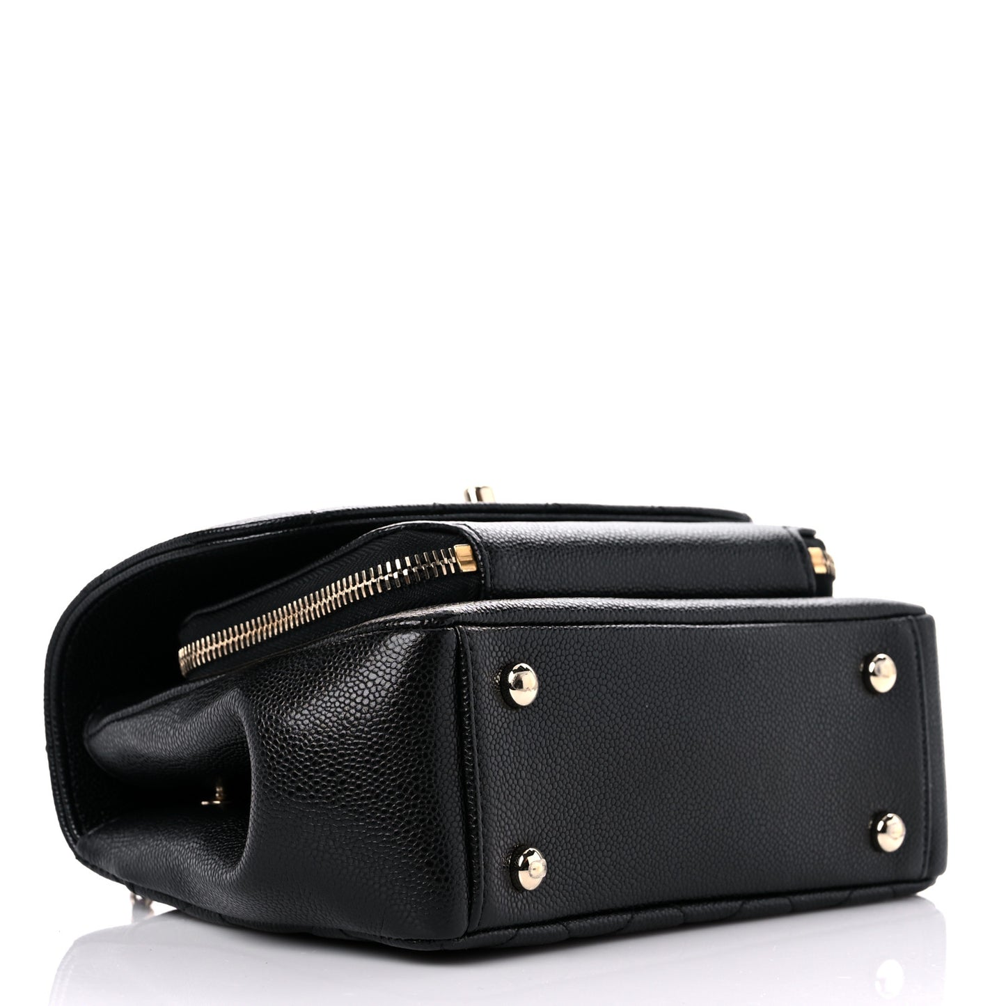 Caviar Quilted Small Business Affinity Flap Black