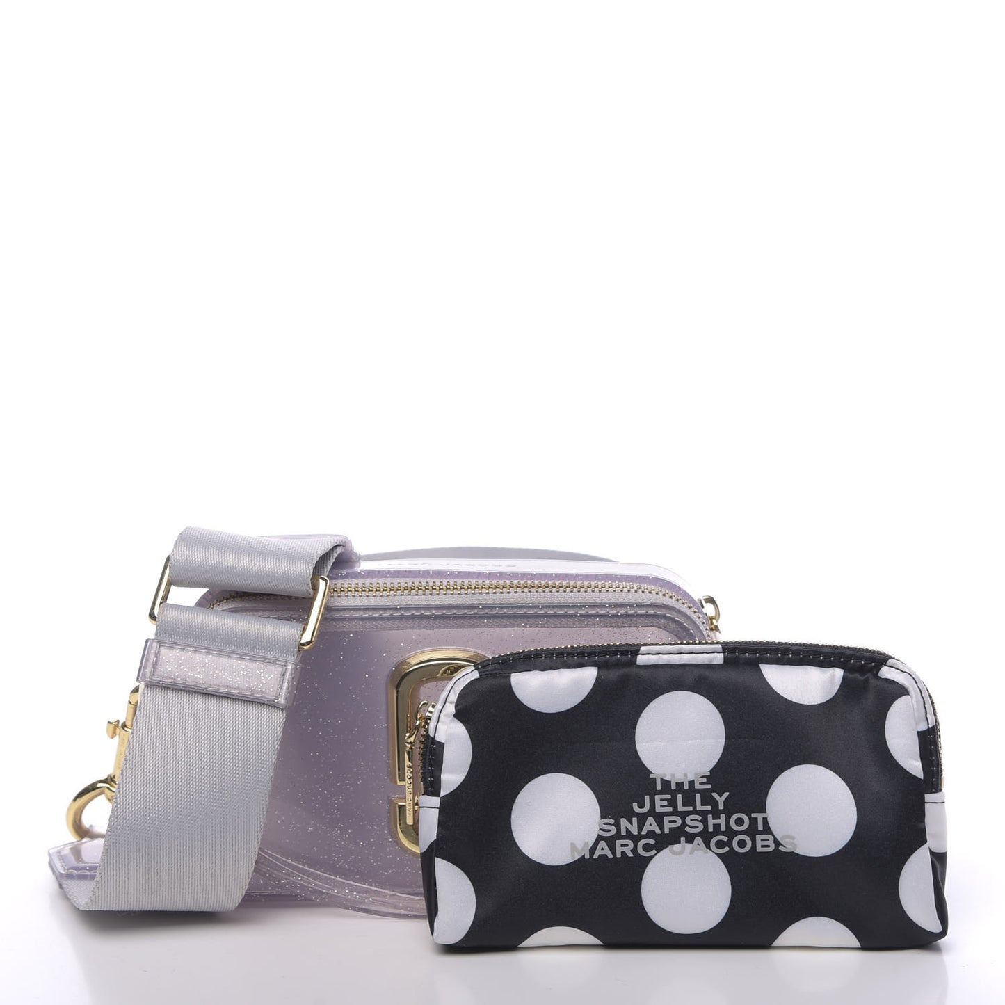 Jelly Glitter Small Snapshot Camera Bag Silver Multi