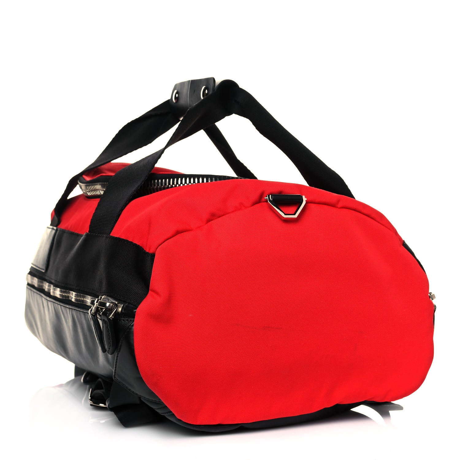 Givenchy Nylon Canvas Convertible Duffle Backpack Red Black 3 of 10
