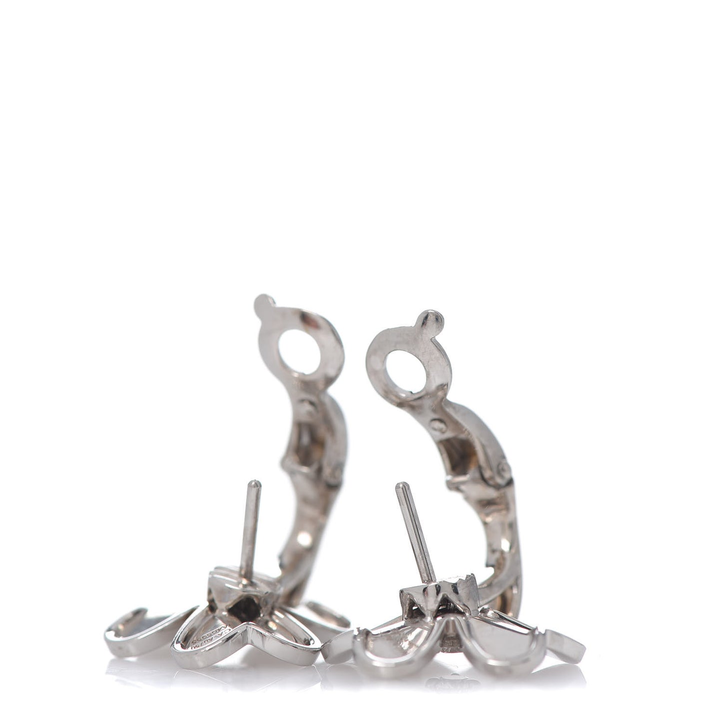 18K White Gold Diamond Small Frivole Earrings