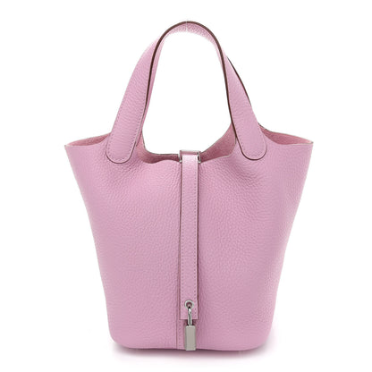Hermes Taurillon Clemence Picotin Lock 18 PM Mauve Sylvestre 1 of 8