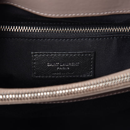 Saint Laurent Calfskin Y Quilted Monogram Medium Loulou Chain Satchel Light Natural 5 of 9