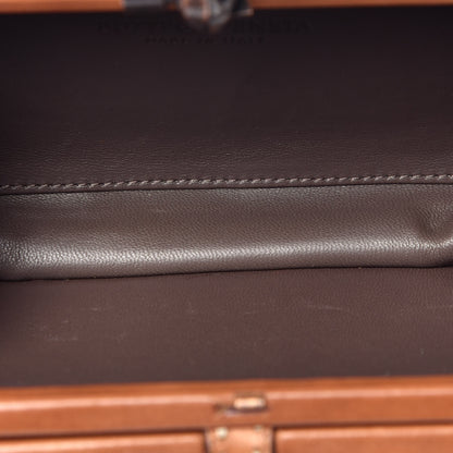 Bottega Veneta Calfskin Topstitched Knot Clutch Brown 4 of 7