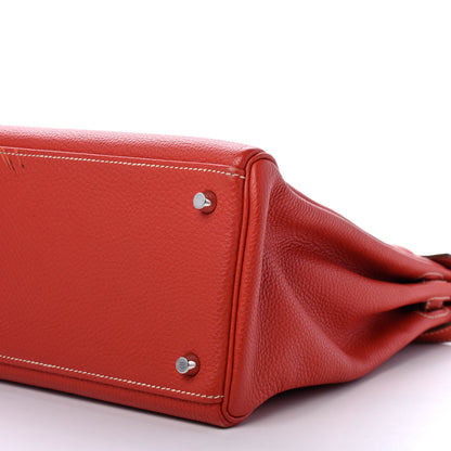 Hermes Togo Kelly Retourne 35 Sanguine 9 of 13