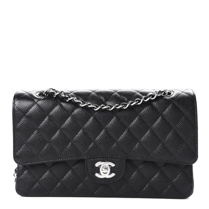 Chanel Caviar Quilted Medium Double Flap Black 1 of 11