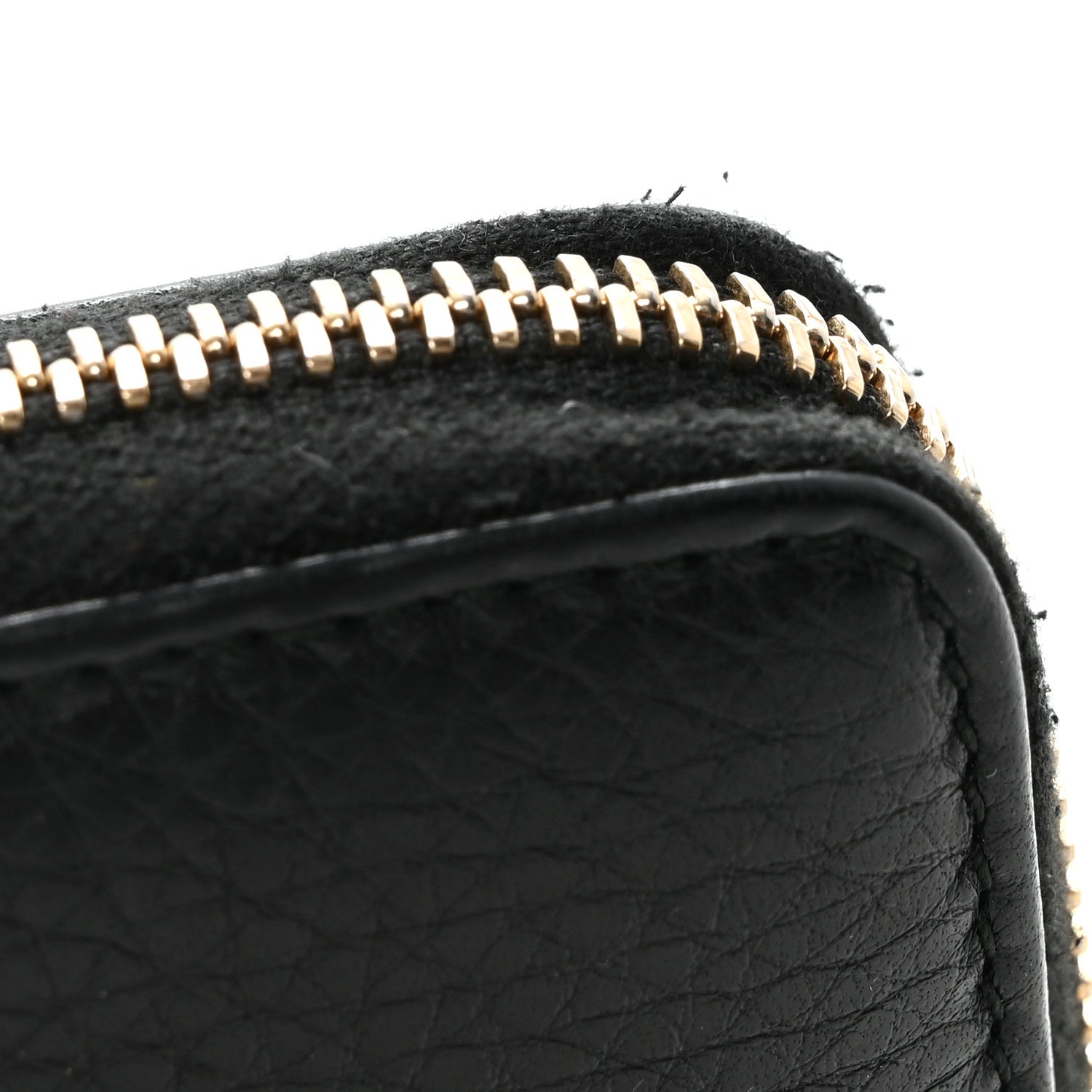 Gucci Pebbled Calfskin Soho Zip Around Wallet Black 8 of 8
