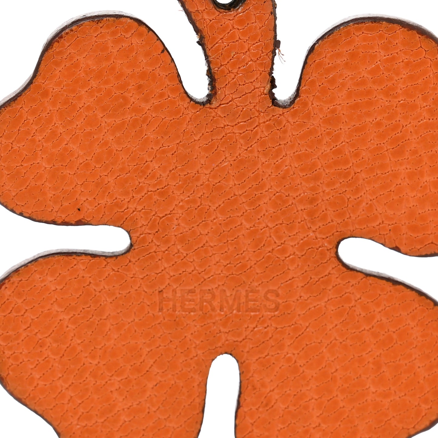 Chévre Mysore Lucky Clover Key Chain Bag Charm Vert Anis Orange
