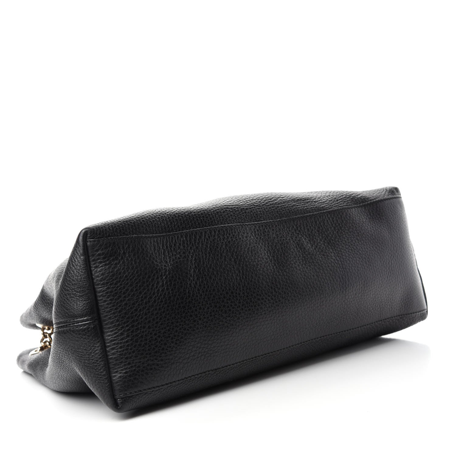 Gucci Pebbled Calfskin Medium Soho Chain Shoulder Bag Black 4 of 12