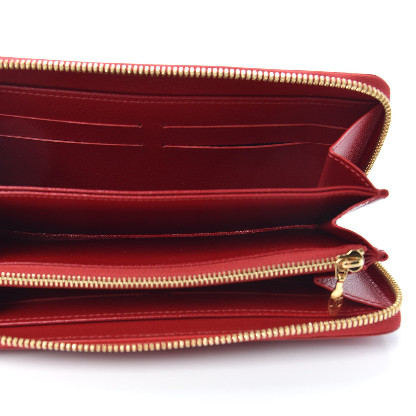 Alligator Zippy Wallet Rouge