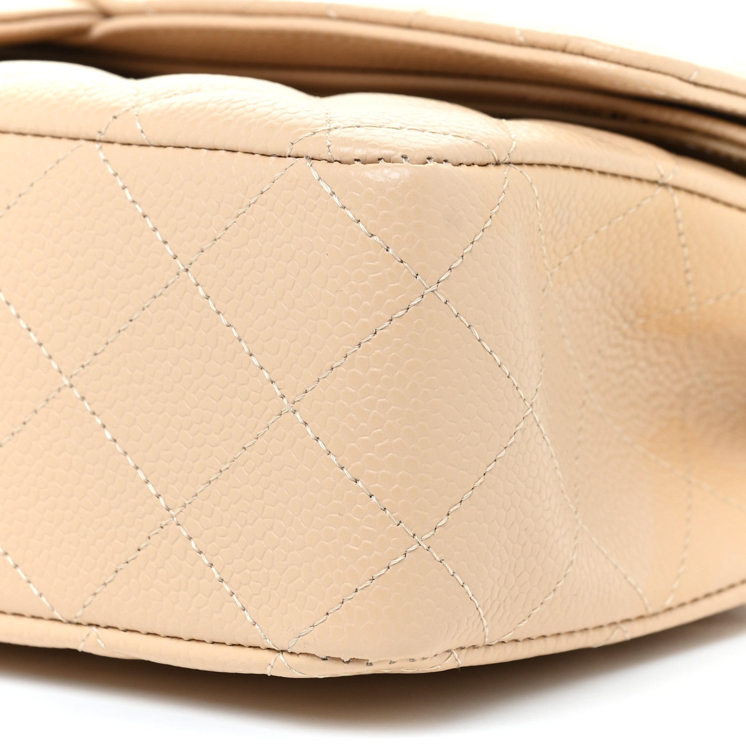 Chanel Caviar Quilted Medium Double Flap Beige Clair 11 of 14