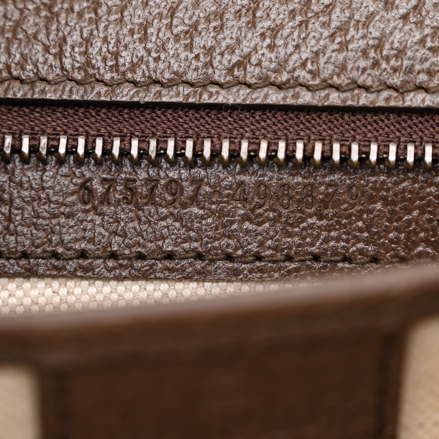 Gucci Monogram Jumbo GG Textured Dollar Calfskin Web Small Bamboo 1947 Top Handle Bag Camel Ebony New Acero 7 of 12