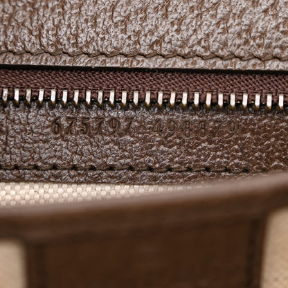 Gucci Monogram Jumbo GG Textured Dollar Calfskin Web Small Bamboo 1947 Top Handle Bag Camel Ebony New Acero 7 of 12