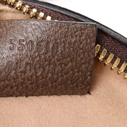 Gucci GG Supreme Monogram Web Mini Ophidia Round Shoulder Bag Brown 7 of 11
