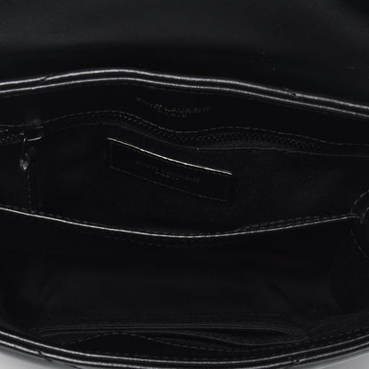 Saint Laurent Calfskin Y Quilted Monogram Toy Loulou Crossbody Bag Black 5 of 9