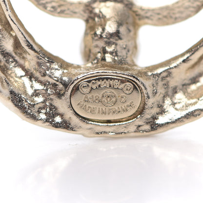 Chanel Pearl CC Round Rope Earrings Gold 3 of 4