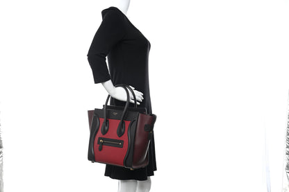 Celine Smooth Calfskin Micro Tri-Color Luggage Micro Red 2 of 10