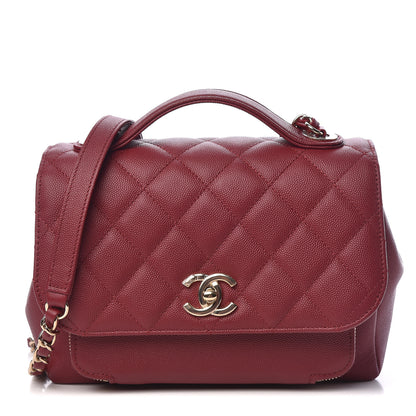 Chanel Caviar Quilted Small Business Affinity Flap Burgundy 1 of 11