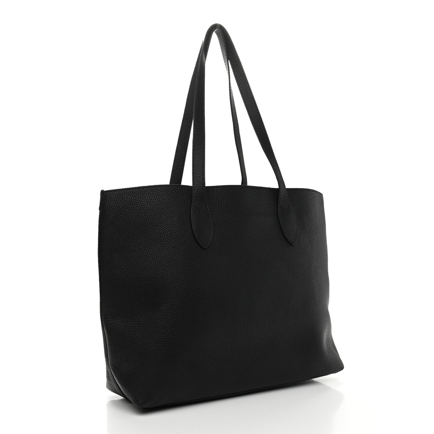 Grainy Calfskin Remington Tote Black