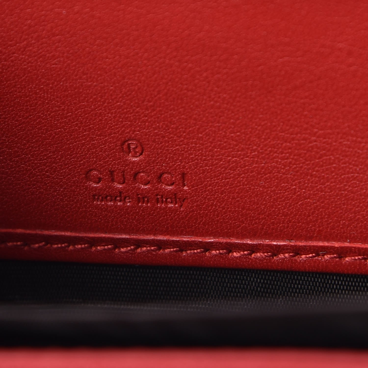 Gucci GG Supreme Monogram Arabesque Zip Around Wallet Hibiscus Red 6 of 7