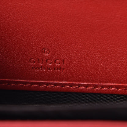 Gucci GG Supreme Monogram Arabesque Zip Around Wallet Hibiscus Red 6 of 7