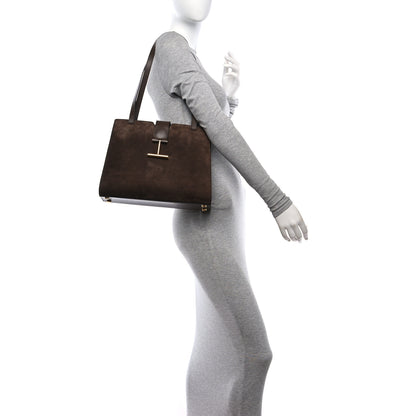 Tom Ford Suede Medium Tara Shoulder Bag Brown 2 of 11