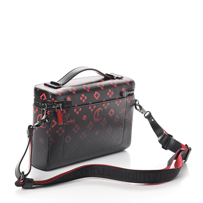 Christian Louboutin Calfskin Degrade Loubinthesky Kypipouch Messenger Bag Black Red 2 of 8