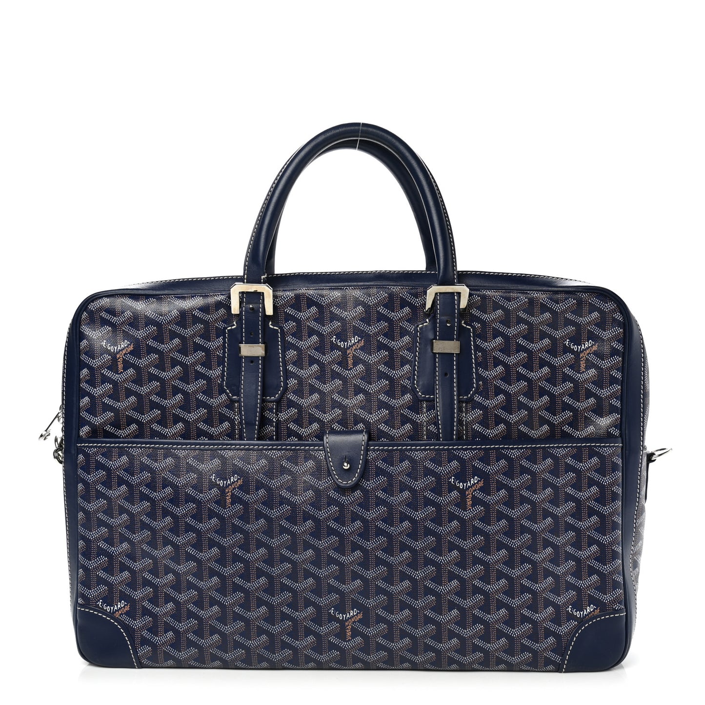Goyardine Ambassade MM Briefcase Navy